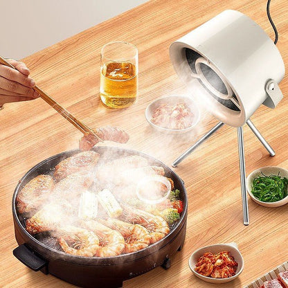 New Portable Desktop Exhaust Fan Small Kitchen Hood Extractor Barbecue USB Charging Desktop Range Hoods Mini Suction Cooker Hood Kitchen Gadgets